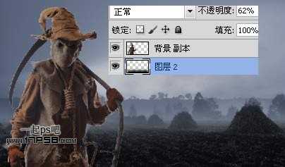 photoshop合成恐怖幽灵稻草人效果