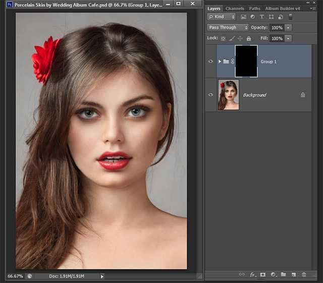 PhotoShop CS6 将给美女图片打造出瓷器般的皮肤美白教程