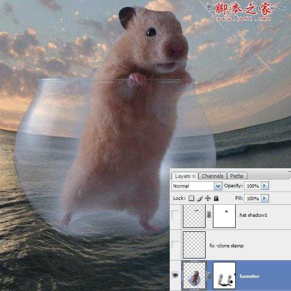 Photoshop合成制作可爱的海盗鼠船长教程