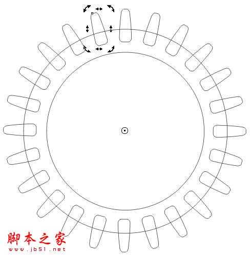 CorelDRAW设计制作逼真的金属齿轮