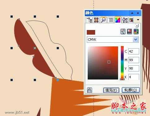 CorelDRAW(CDR)设计绘制矢量抽象人物装饰画实例教程