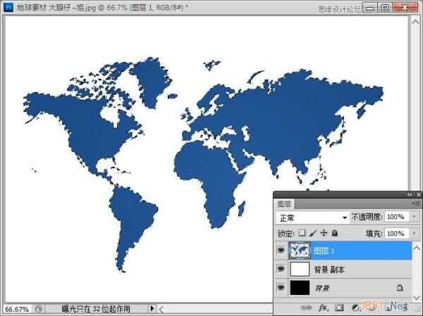 用Photoshop CS5制作转动的3D地球动画