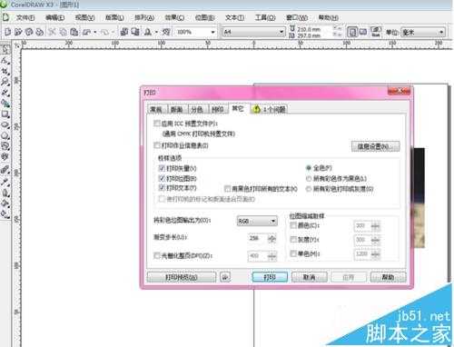 cdr怎么设置打印选项?CorelDRAW X3打印的设置方法