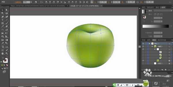 ai怎么绘制苹果? ai立体苹果的画法