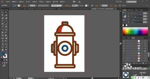 ai怎么手绘消防栓矢量图? ai消防栓的画法