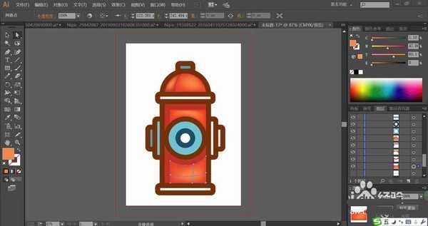 ai怎么手绘消防栓矢量图? ai消防栓的画法