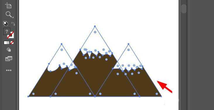 ai怎么绘制富士山logo标志? ai小山丘的画法