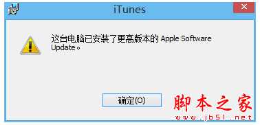 电脑安装iTunes时提示这台电脑已安装了更高版本的解决方法图文教程